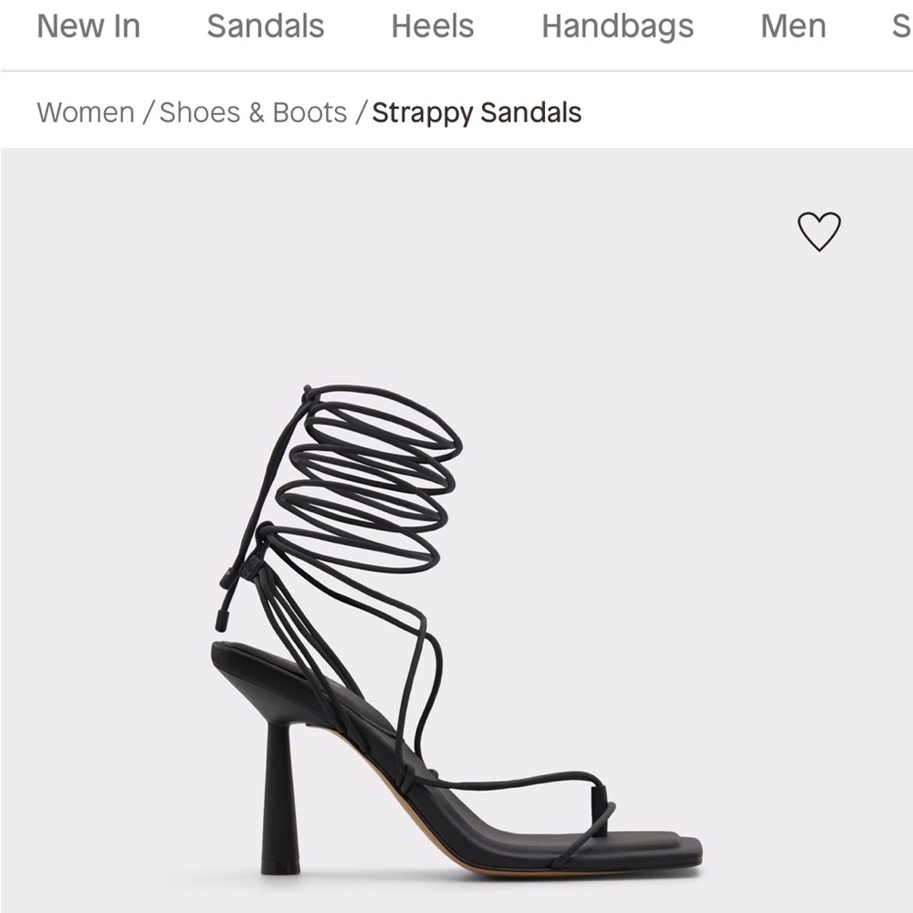 Brand new black lace up heels